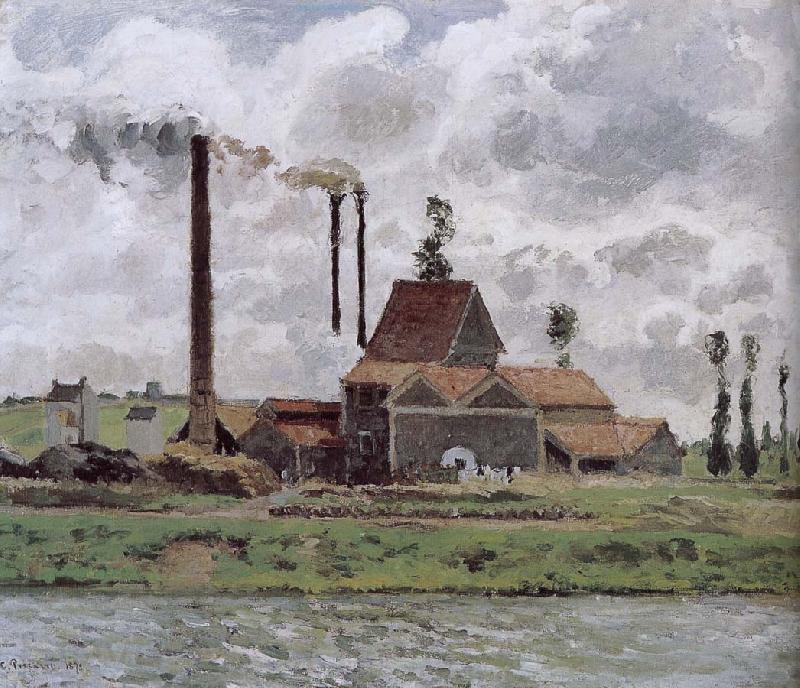 Camille Pissarro Metaponto factory near Watts France oil painting art